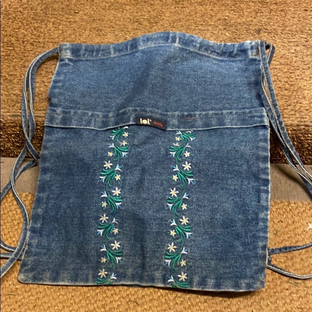 Denim backpack